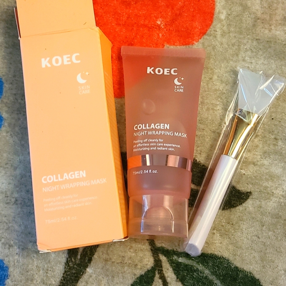 Collagen Night Wrapping Peel Off Mask With Applicator Spatula